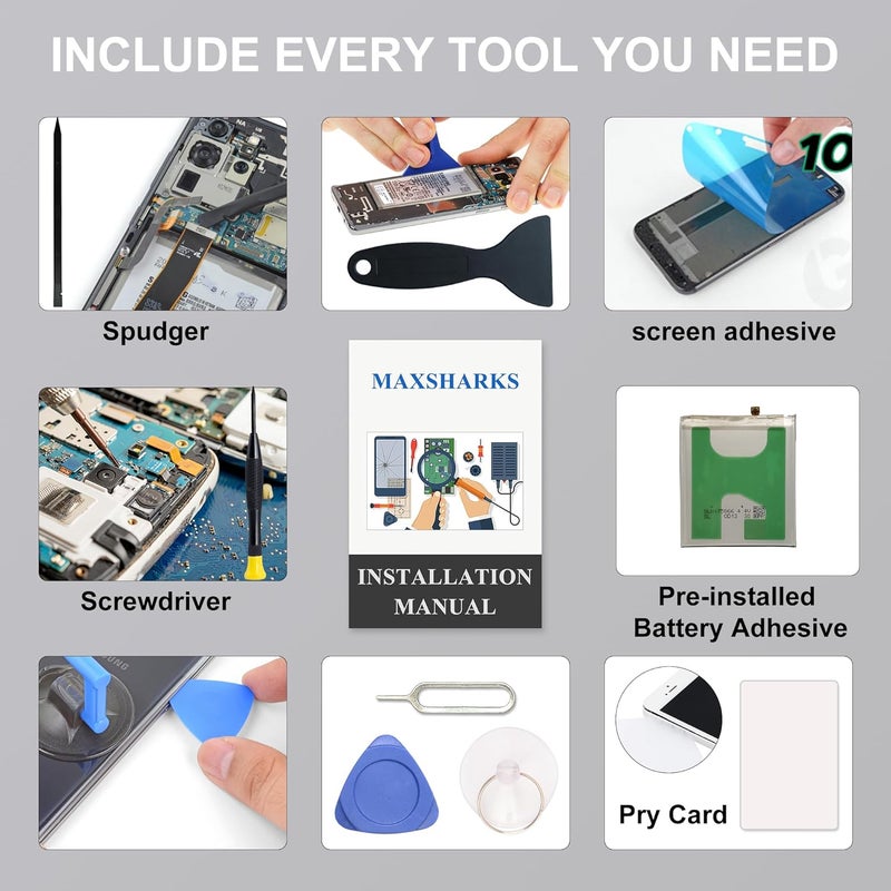 MAXSHARKS New Upgraded Battery for Pixel 5, GTB1F Replacement Battery Compatible with Pixel 5, with Repair Tools & Instruction - Image 5